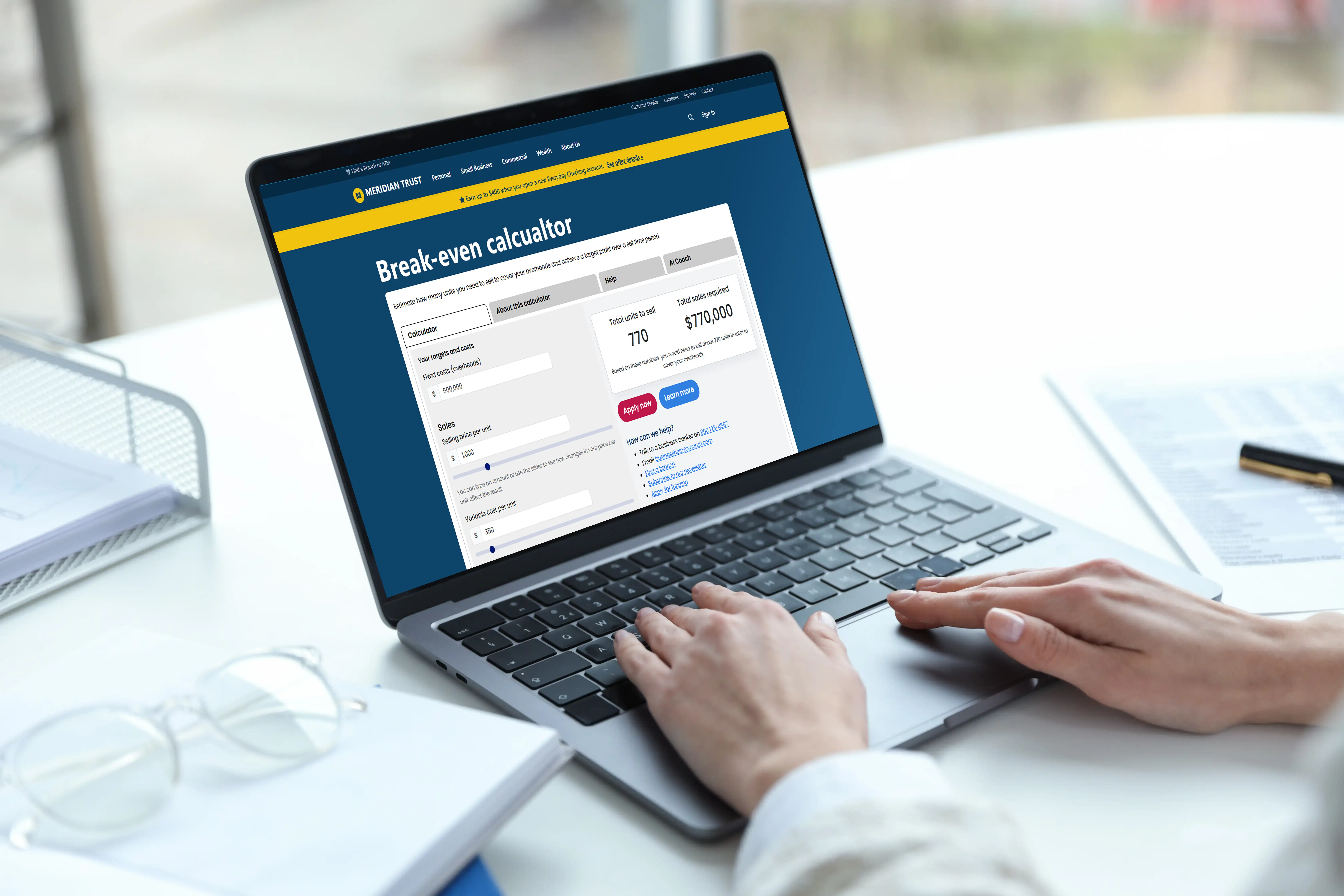 SmartBizCalcs calculator demo
